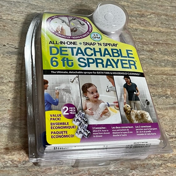 NIB Rinse Ace All-in-one snap n spray detachable 6ft sprayer - Picture 3 of 7